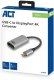 ACT USB-C to DisplayPort female adapter, 4K @ 60Hz, cable length 0.15m, aluminium housing USB-C - DP 4K @60HZ CONVERTER (AC7030) 4