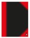 Bantex 100302825, Monochromatic, Black, Red, A6, 96 sheets, 70 g/m², Lined paper 1