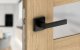 DOOR HANDLE QUBIK SQUARE BLACK UNIVERSAL 6