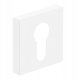 CYLINDER ESCUTCHEON SQUARE WHITE QUBIK 1