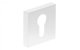 CYLINDER ESCUTCHEON SQUARE WHITE QUBIK 1