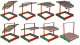 WOODEN SANDPIT KC11260 120X120X120 CM 7