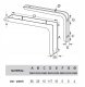 Malys Group WHITE SHELF HOLDER A012 117X80 2 PCS. 4