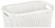 LAUNDRY BASKET 38L KNIT M-080 WHITE 2