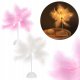 Lampka Nocna LED Dekoracyjna Ozdobna Na Biurko Piórka Na Baterie 40cm 3