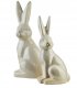 MAVE BEIGE Figura zając ceramiczna 19x18x40,5cm 2