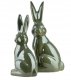 MAVE GREEN Figura zając ceramiczna 25x19x48cm 2