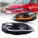 Lampy Volkswagen Golf 7 Przód Red 5