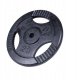 Obciążenie żeliwne z uchwytami 20kg, czarne, 30 mm 4