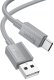 Kabel USB Hoco USB-A - USB-C 1 m Szary 1
