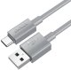 Kabel USB Hoco USB-A - USB-C 1 m Szary 3