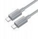 HOCO kabel Typ C do Typ C 3A 60W X107 1 m szary 3