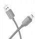 Kabel USB Hoco USB-A - microUSB 1 m Szary 1