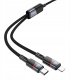 HOCO kabel 2w1 Typ C do Typ C + Lightning 5A 100W U139 1,2 m czarny 3