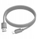 Kabel USB Hoco USB-A - USB-C 1 m Szary 2