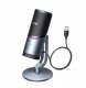 Mikrofon Ugreen CM769 na biurko, z USB-A, RGB LED - srebrny 5