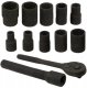 Zestaw narzędzi udarowych 12el. 1/2" (6-kątnych) (10-24mm) 2