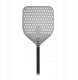 Czarna, perforowana łopata do pizzy z anodowanego aluminium z aluminiowym uchwytem, kwadratowa, 310x355x660 mm | TECHNICA, Pizza Line 1