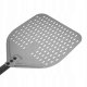 Czarna, perforowana łopata do pizzy z anodowanego aluminium z aluminiowym uchwytem, kwadratowa, 310x355x660 mm | TECHNICA, Pizza Line 2