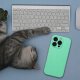 Futerał SILICONE 2mm do IPHONE 16 Pro Max kompatybilny z MagSafe miętowy 3