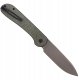 Nóż CIVIVI Button Lock Elementum Dark Green Micarta 2