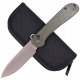 Nóż CIVIVI Button Lock Elementum Dark Green Micarta 3