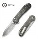Nóż CIVIVI Button Lock Elementum II Damast CF 1