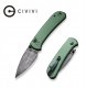 Nóż CIVIVI Qubit Damast Aluminum Green C22030E-DS1 1