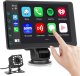 DYWSWINN Bezprzewodowe radio samochodowe Carplay z odwrotną kamerą 1080 GPS 1