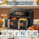 EUARY Frytkownica beztłuszczowa XXL 9L nowa Airfryer Dual Company 1