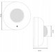 SCHNEIDER ELECTRIC ARGUS Loftpir 360° (1 kanal) 230V Hvid RAL 9010 IP20 3