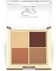 Golden Rose Quattro Eyeshadow Palette Paleta cieni do powiek poczwórna 9g (06) 1