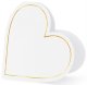 Business cards for table of hearts 15.7x22 cm white 10pcs 1