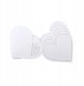 Business cards for table of hearts 15.7x22 cm white 10pcs 2