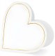 Business cards for table of hearts 15.7x22 cm white 10pcs 3