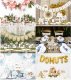 Business cards for table of hearts 15.7x22 cm white 10pcs 5