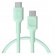 Kabel USB Green Cell USB-C - USB-C 0.3 m Niebieski (KABGC100PS30MG) 1