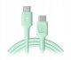 Kabel USB Green Cell USB-C - USB-C 2 m Niebieski (KABGC100PF200MG) 1