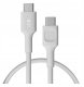 Cable Green Cell PowerFlex Fast Charging USB Type-C Male - USB Type-C Male 100W White 0.3m 5904326376199 1