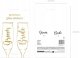 Guld stickers Bride Groom 5
