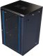 19" wall mounted cabinet TOTEN, System Z, 18U, 600x600, glass front door, 60kg load, juodas / ZS66186001 / 19-Z6618 1