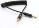 Kabel TB Print Jack 3.5mm - Jack 3.5mm 1m czarny (AKTBXAJCOILED1B) 1