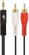 Kabel TB Print Jack 3.5mm - RCA (Cinch) x2 1.5m czarny (AKTBXAJ2RCA150B) 1