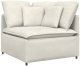 Sofa modułowa z poduszkami aksamitna kremowa 2