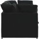 Sofa modułowa z poduszkami aksamitna czerń 4