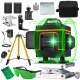 POZIOMNICA LASEROWA POZIOMICA 4D 16 LINII KRZYŻOWA 360 LASER ZESTAW STATYW 4