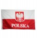 Flaga Polski z Godłem Orłem Orzeł DUŻA z napisem POLSKA 150x90cm 1