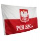 Flaga Polski z Godłem Orłem Orzeł DUŻA z napisem POLSKA 150x90cm 3