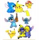 Tatuaże Lilo i Stitch i Pokemon - Zestaw Tatuaży Dla Dzieci nr. 53 1