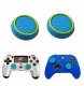 Gripy Nakładki do pada PS3 PS4 PS5 Xbox Gumki Analog Niebieski, Zielony 2x 10